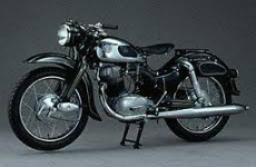Grey and black classic motorcycle