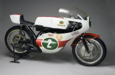 Classic Yamaha racing motorcycle